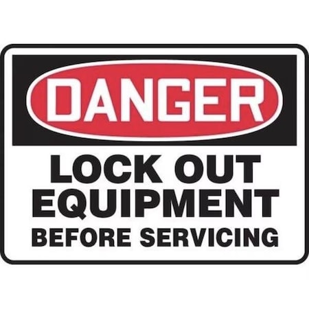Accuform OSHA DANGER SAFETY SIGN LOCK OUT FRMLKT014XV FRMLKT014XV